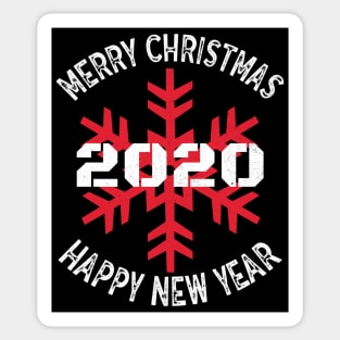 Merry Christmas and Happy New Year Sticker